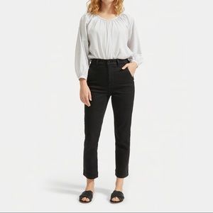 Black Everlane Straight Leg Crop (short inseam)